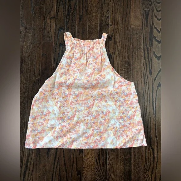 Bella Dahl Women’s M Shirred Halter Top in Peach Floral Print - EUC! - Picture 12 of 12